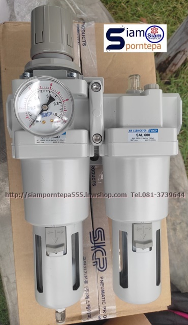 SAU610-10BDG SKP Filter regulator 2 unit  size 1" Auto  Pressure 10 bar(kg/cm2) 150 psi  กรอง ระบาย ฝุ่น น้ำ อัตโนมัติ 